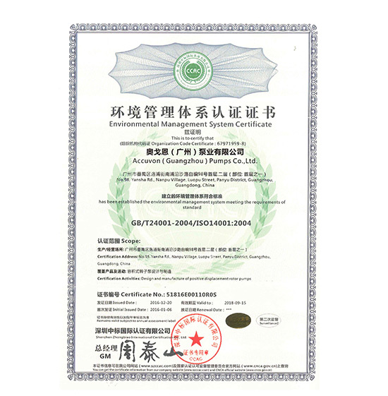 環境管理體係證書ISO14001(91视频app（ēn）)